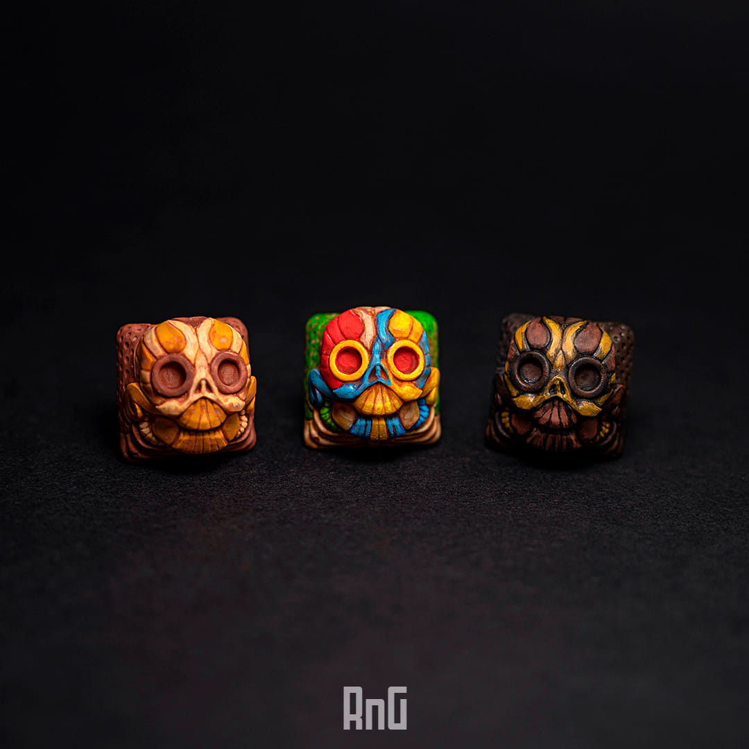 Ritual skull artisan keycaps
