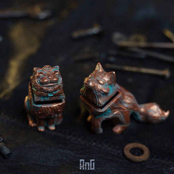 Oxidized copper keycaps