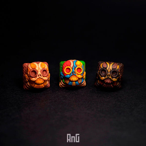 Ritual skull artisan keycaps